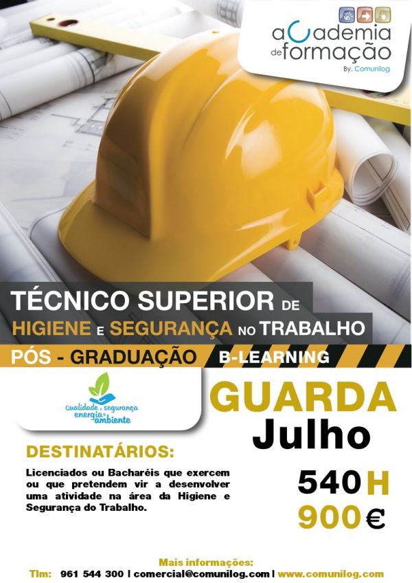 Ps-Graduao Tcnico Superior de Higiene e Segurana no Trabalho B-Learning