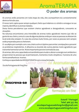 Curso Geral de Aromaterapia, por internet
