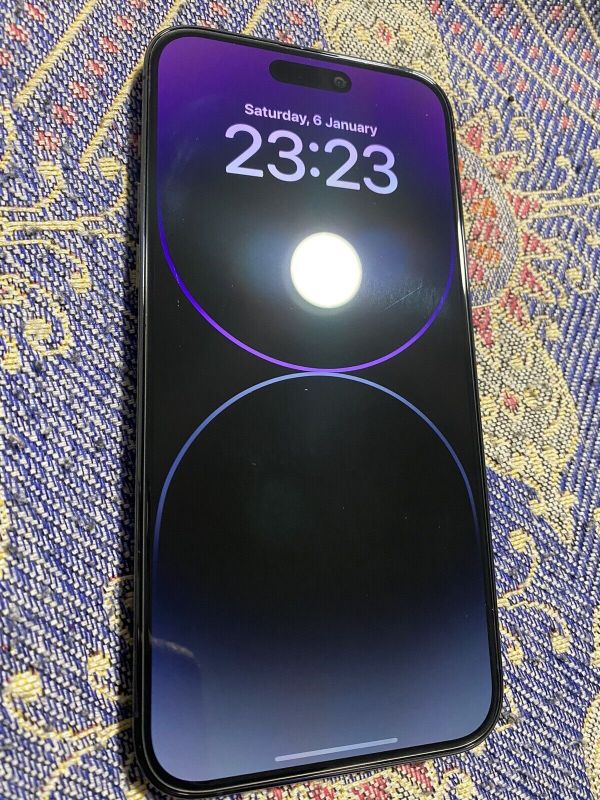 Apple iPhone 14 Pro Max 512 GB Deep Purple e preto espacial Novo funcionando com qualquer sim