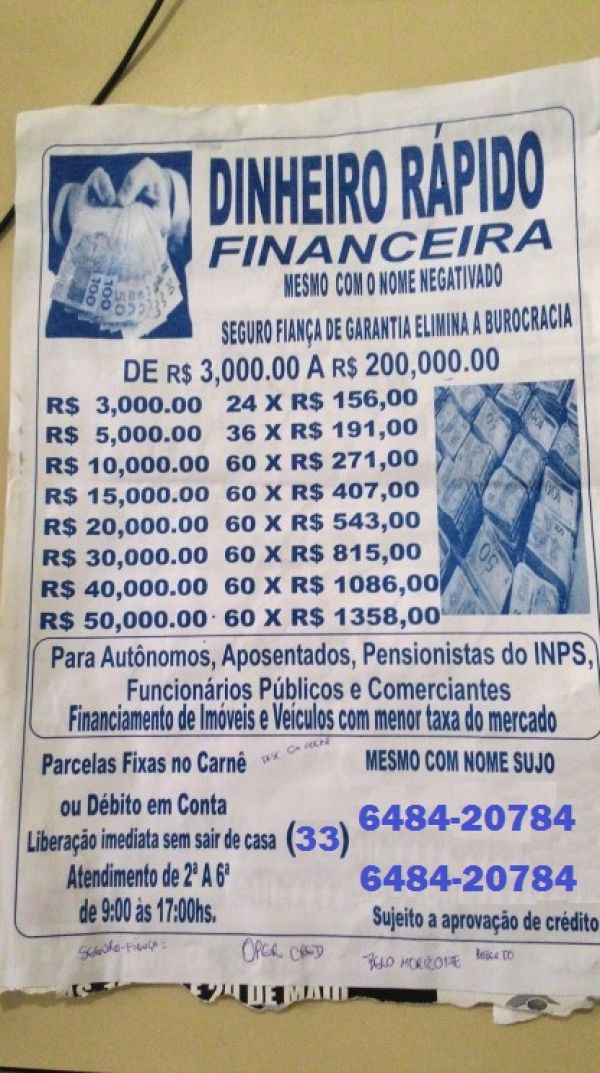Oferta de emprstimo entre particular em 72 horas muito rpido
