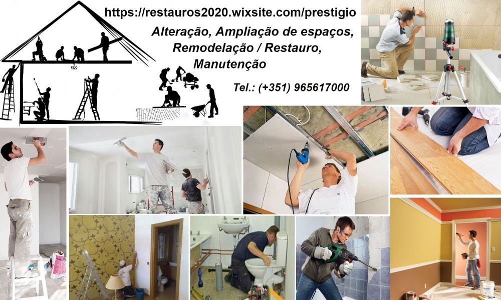 Alterao, Ampliao de espaos, Remodelao / Restauro, Manuteno