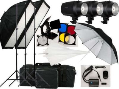 Studio Flash Light Kit 540w (3x180W) - novo