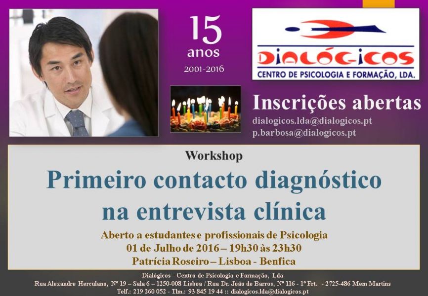 Primeiro contacto diagnstico na entrevista clnica