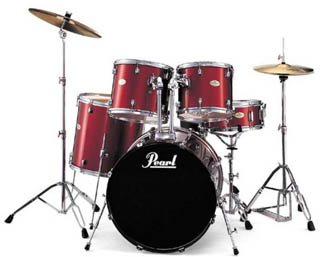 Vendo Bateria Pearl Bordeaux Nova 250