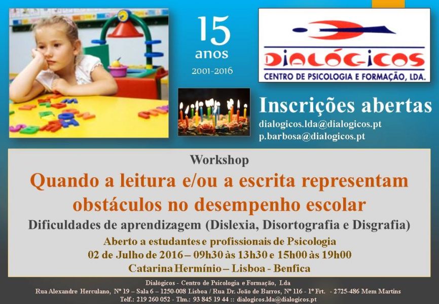 Quando a leitura e/ou a escrita representam obstculos no desempenho escolar - Dificuldades de apren