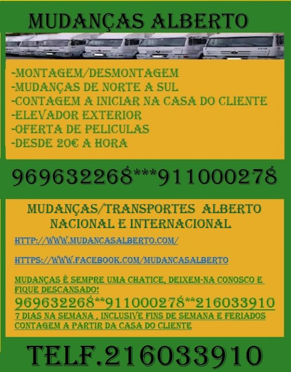 MUDANAS ALBERTO DE NORTE A SUL 216033910